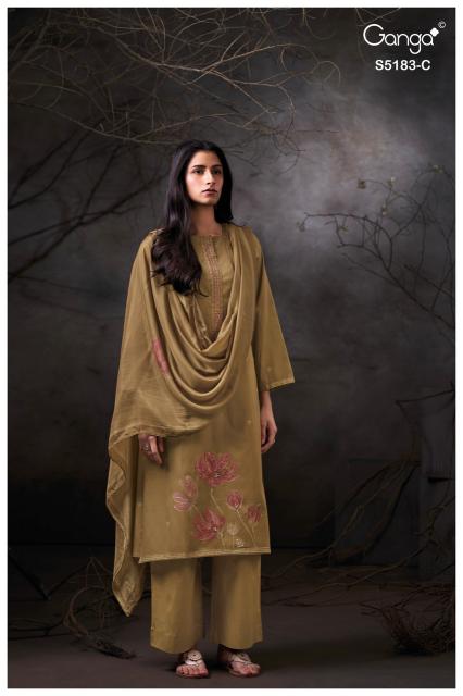 Ganga chiana 5183 dress materials wholesale